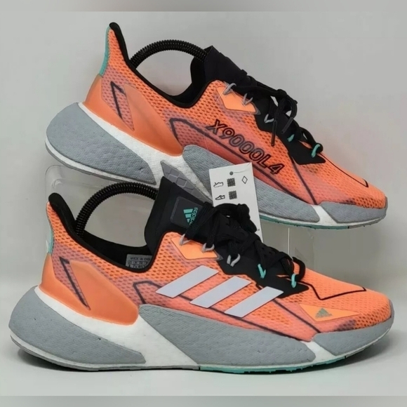 Adidas Men's Size 8 BOOST X9000L4 HEAT.RDY Running Shoes FY1209 Orange/Grey New